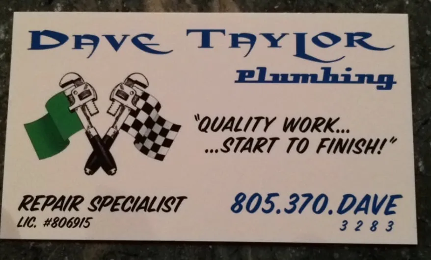 Slide of DAVE TAYLOR PLUMBING