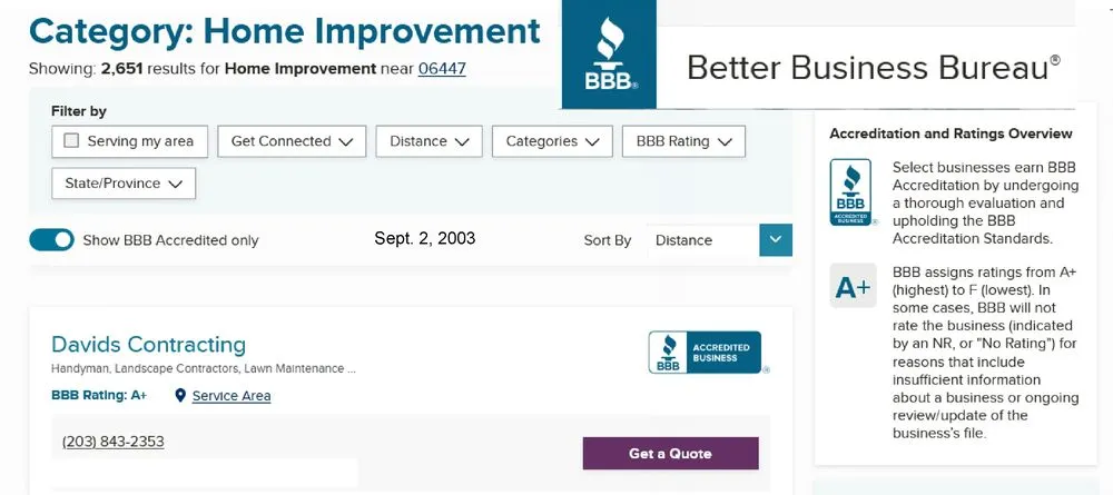 Slide of Davids Contracting