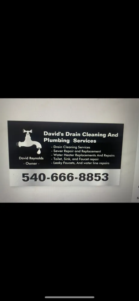Slide of David’s drain cleaning and plumbing service