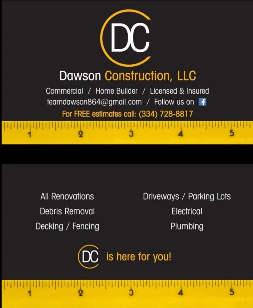 Slide of Dawson Construction