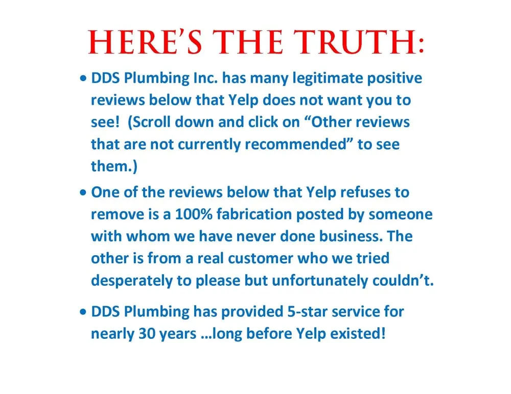Slide of DDS Plumbing