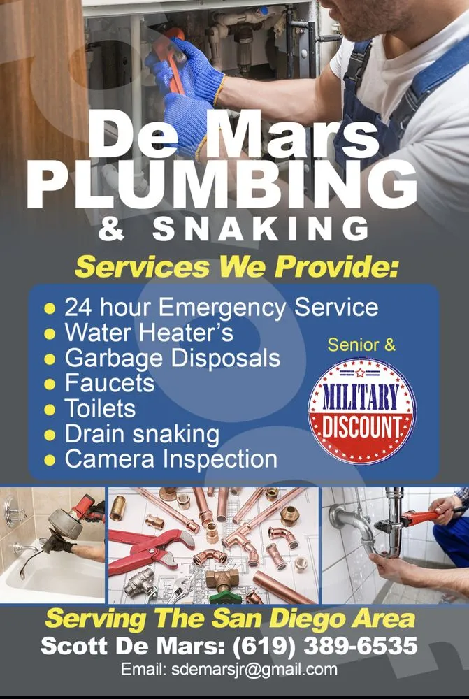 Slide of De Mars Plumbing & Drains