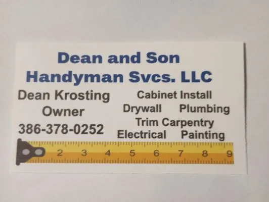 Dean And Son Handyman Services Logo