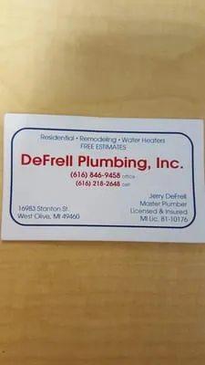Defrell Plumbing Logo
