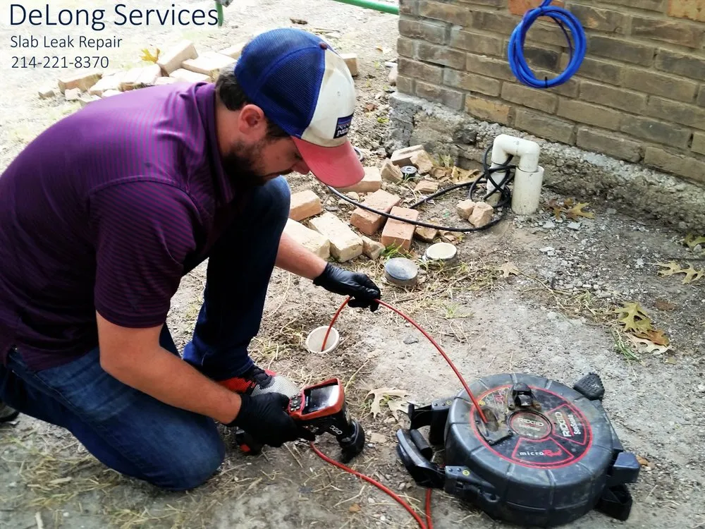 Slide of DeLong Leak Locators