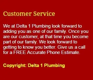 Slide of Delta 1 Plumbing