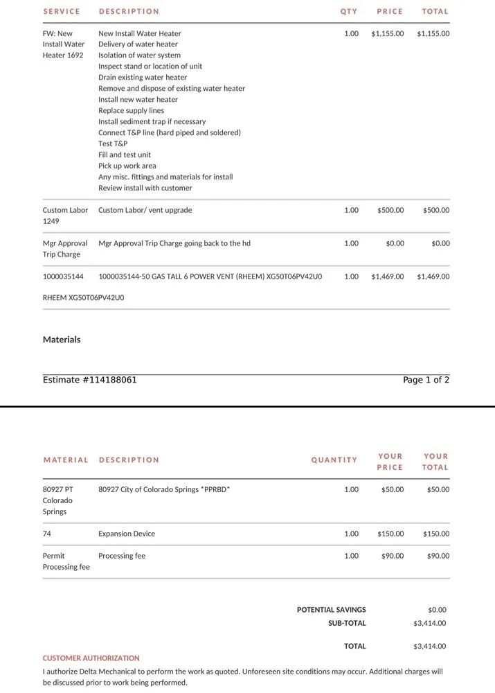 Slide of Delta Mechanical