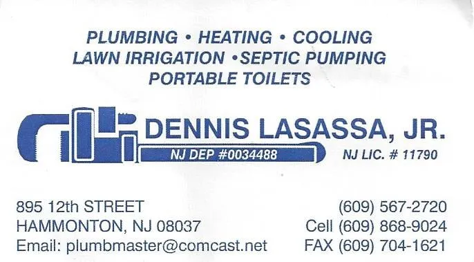 Slide of Dennis Lasassa Jr. Plumbing