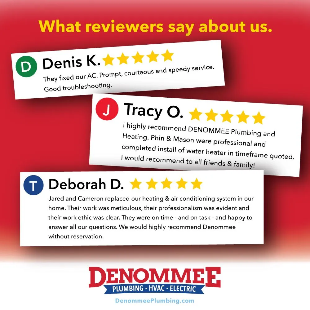 Slide of Denommee Plumbing, HVAC & Electric