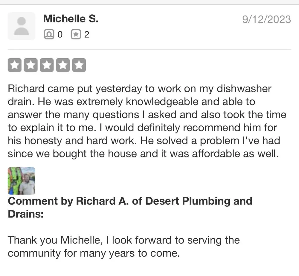 Slide of Desert Plumbing and Drains