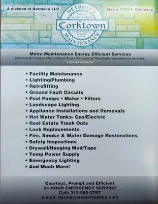 Detroit Corktown Maintenance Logo