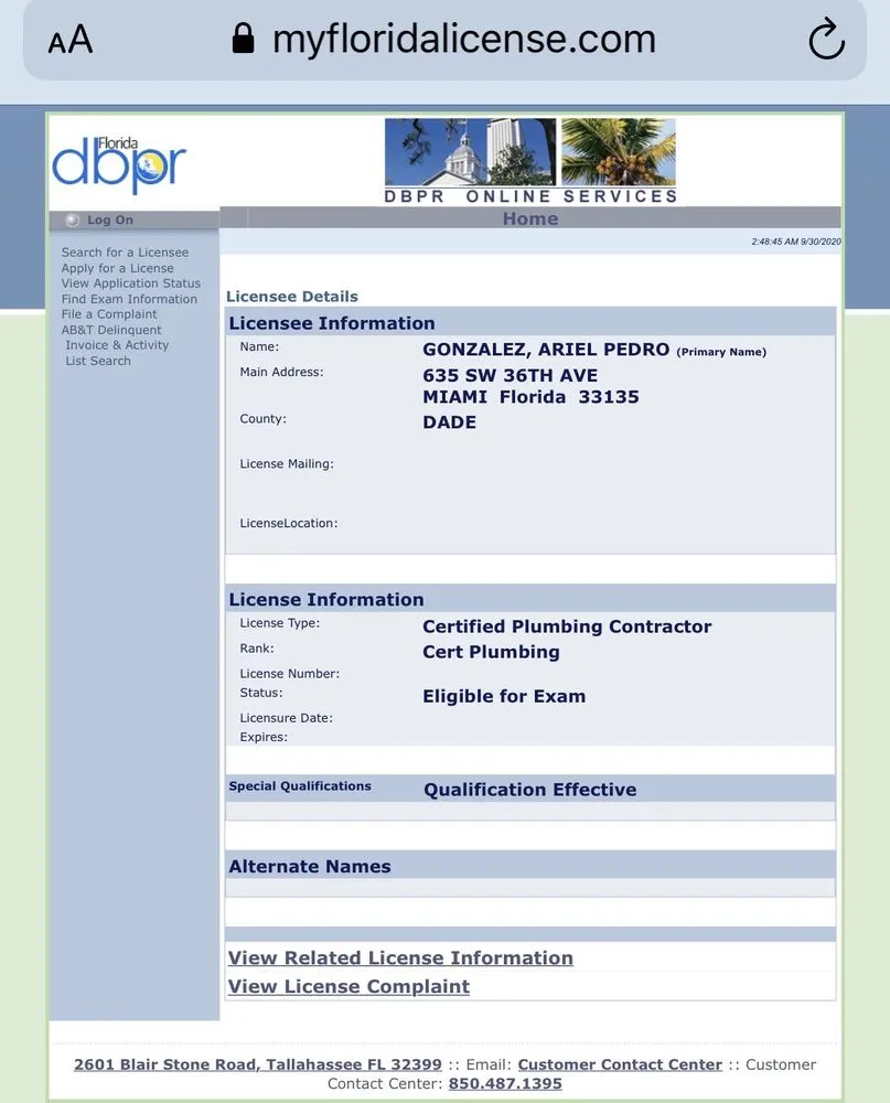 Slide of Devil Dog Plumbing