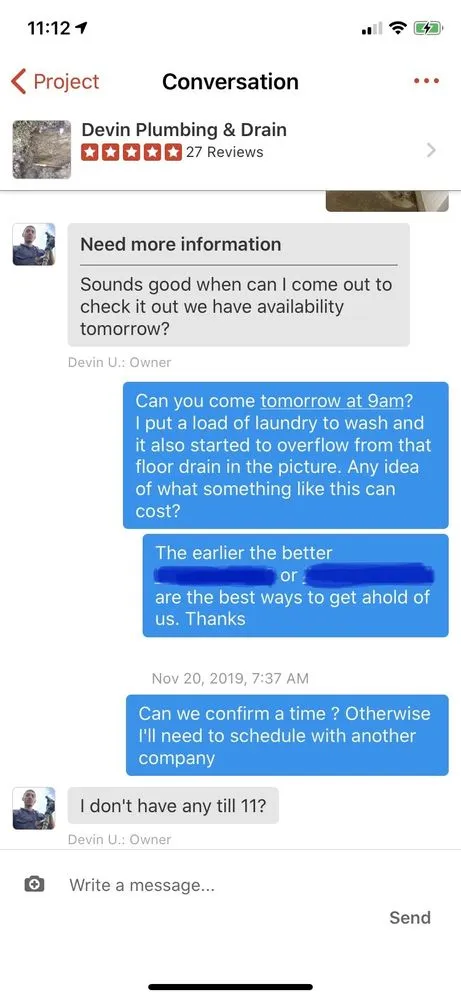 Slide of Devin Plumbing & Drain