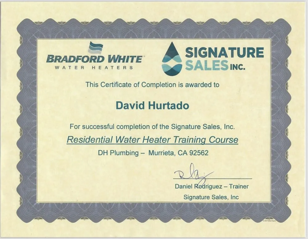 Slide of DH Plumbing