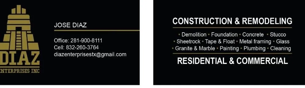 Slide of Diaz Enterprises