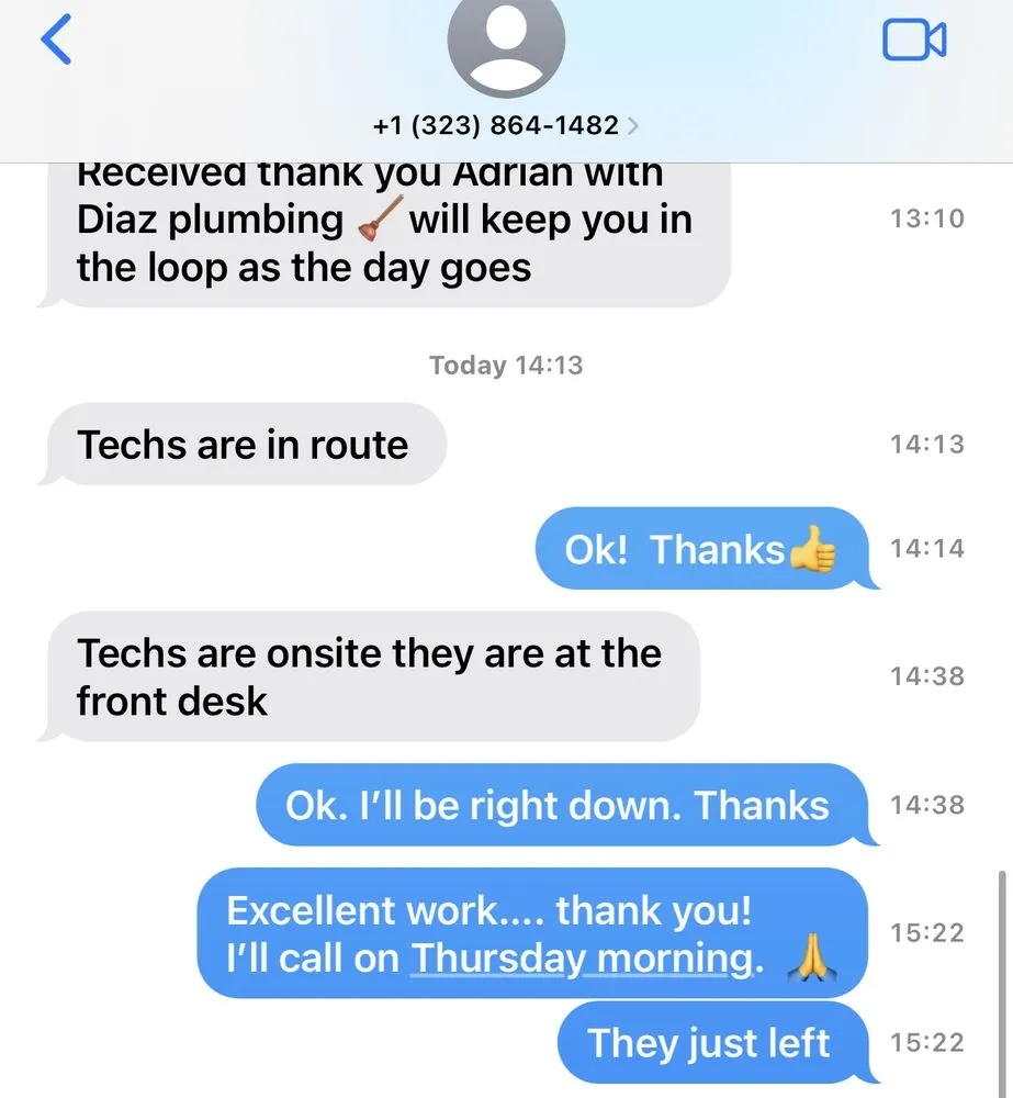 Slide of Diaz Plumbing