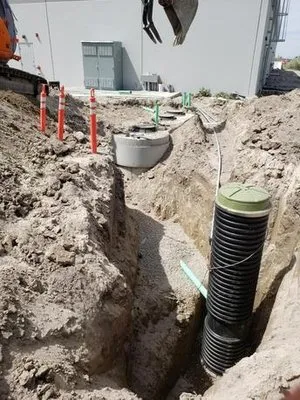 Dick's Backhoe & Sewer Connection Logo