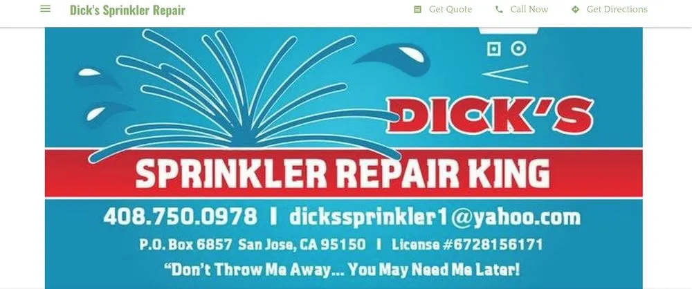 Slide of Dick's Sprinkler Repair
