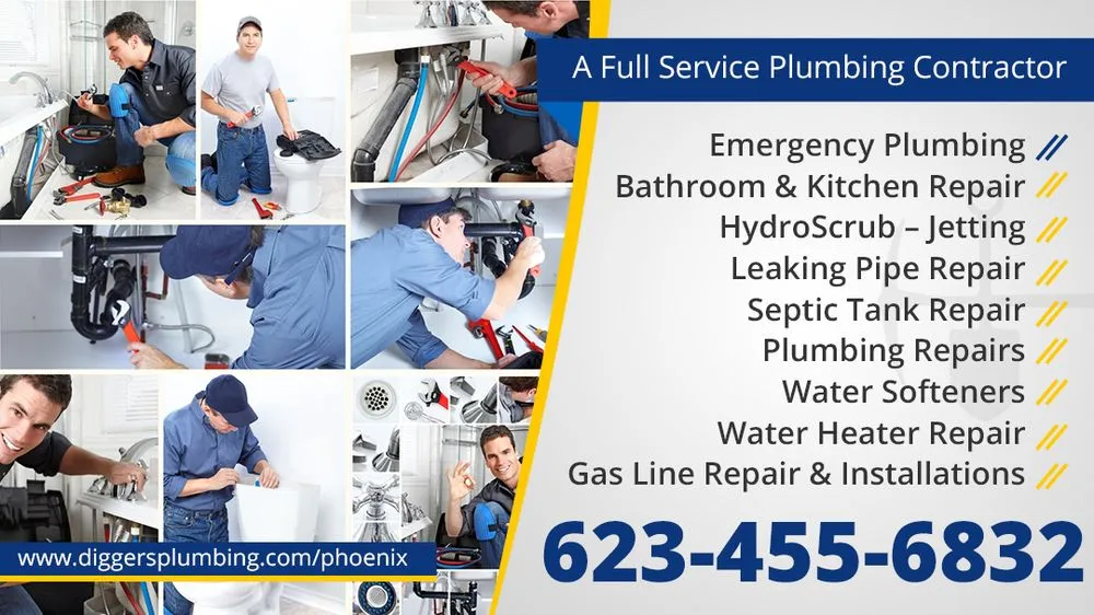 Slide of Diggers Plumbing Phoenix