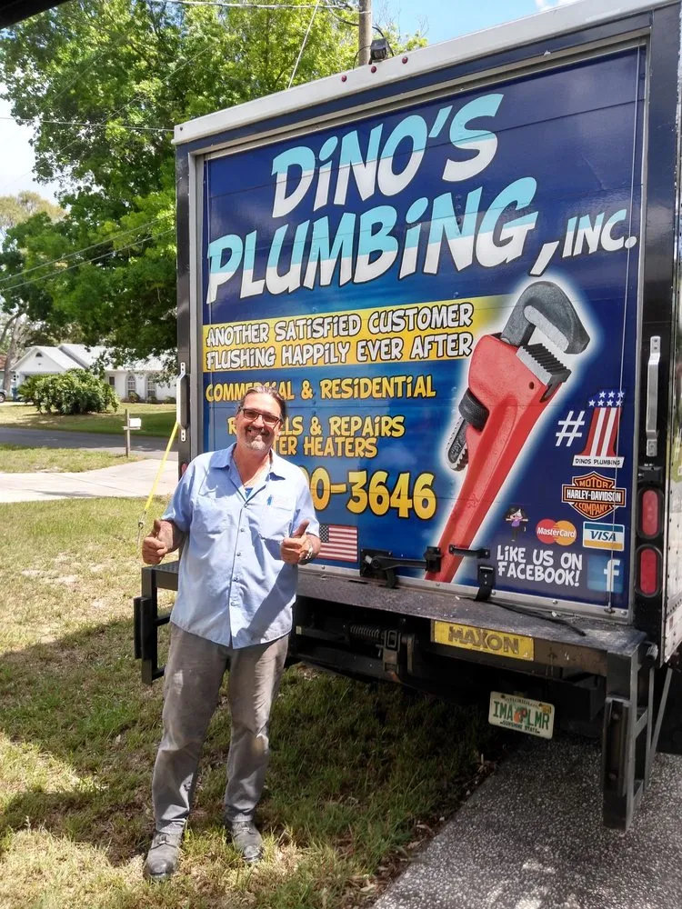 Slide of Dino's Plumbing