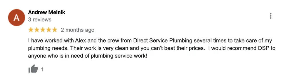 Slide of Direct Service Plumbing