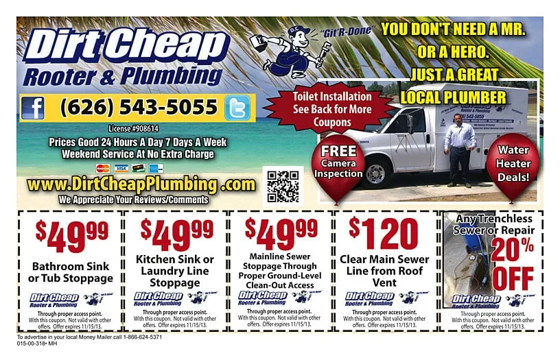 Slide of Dirt Cheap Plumbing