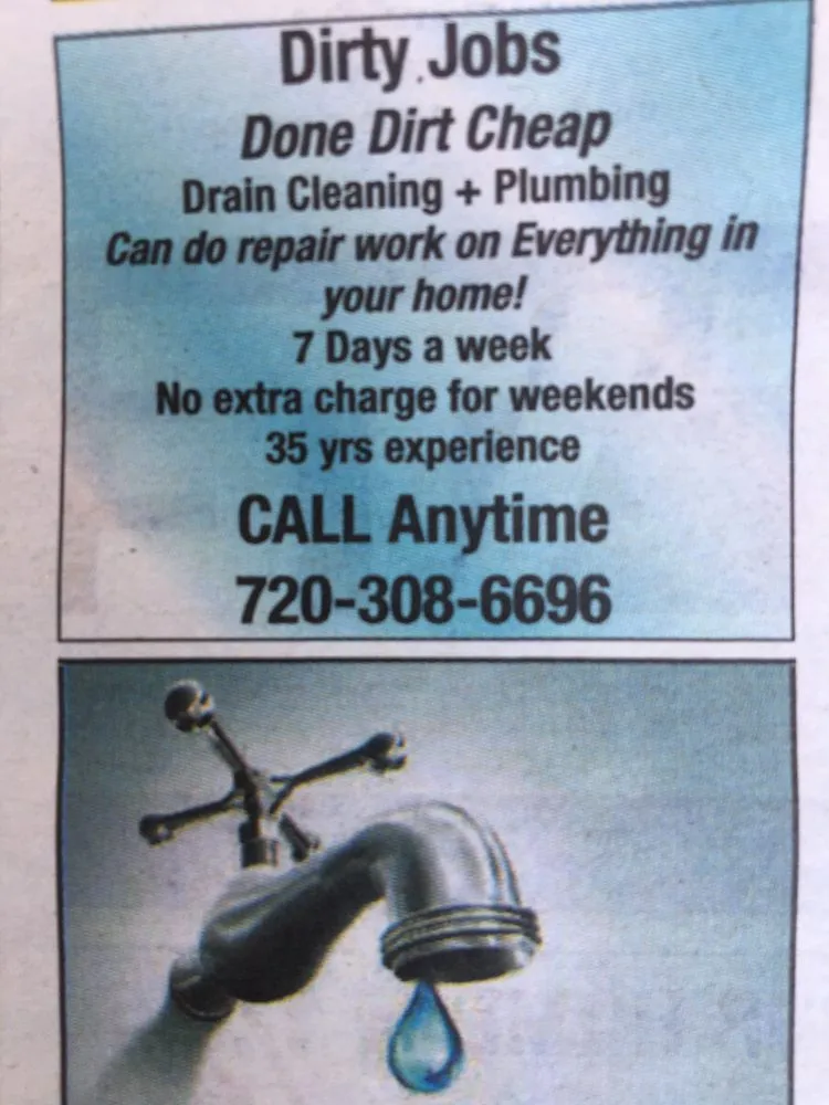 Slide of Dirty Jobs Done Dirt Cheap