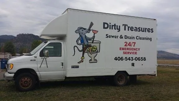 Dirty Treasures Sewer and Septic Logo