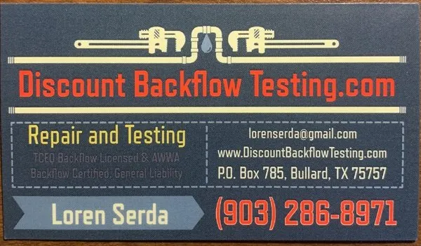 Discount Backflow Testing.com
