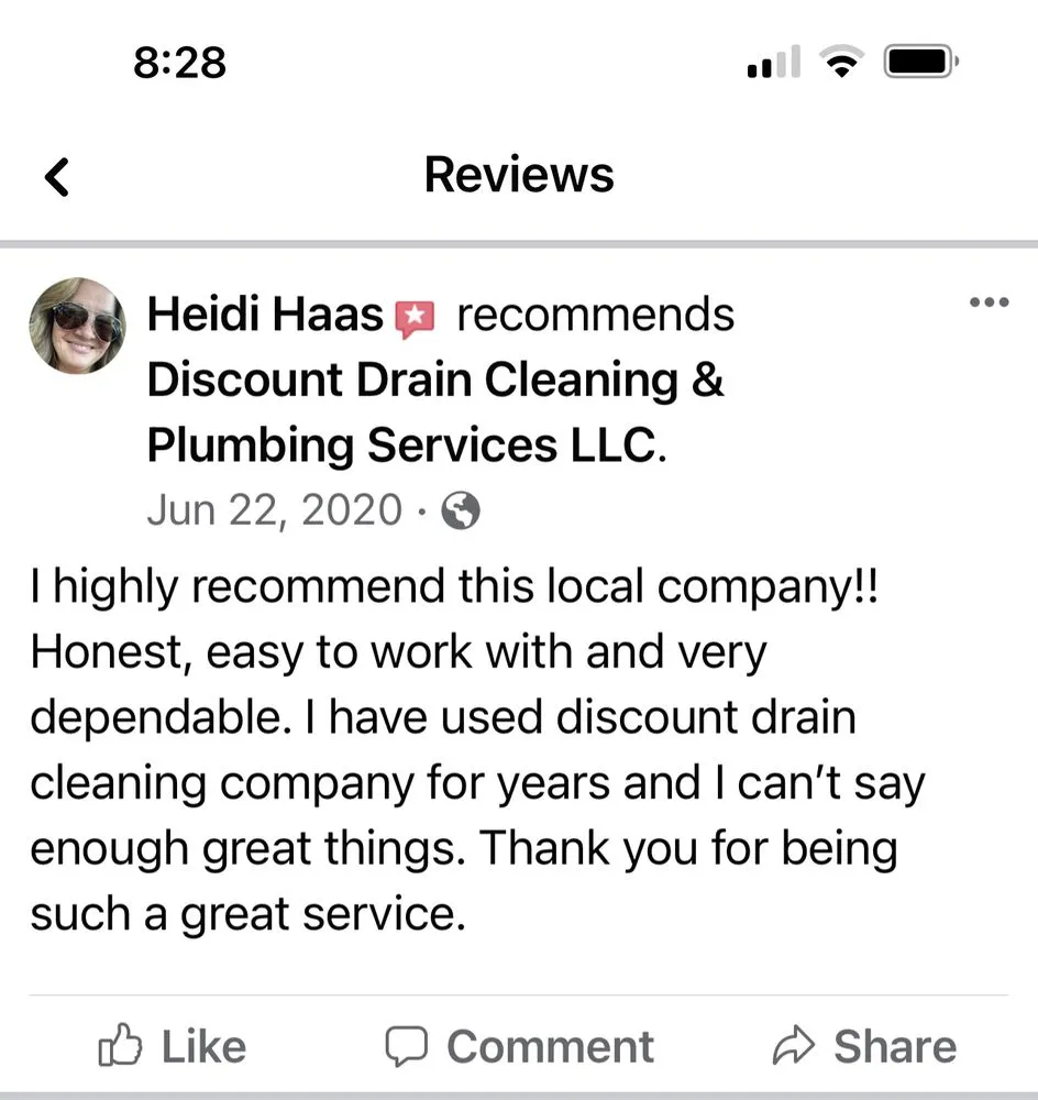 Slide of Discount Drain Cleaning and Plumbing Services