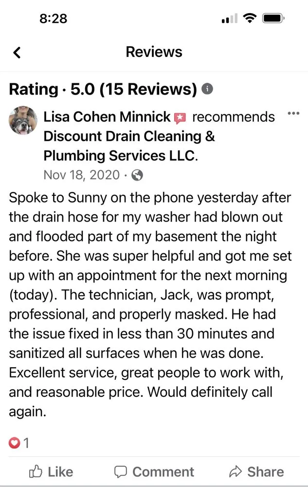 Slide of Discount Drain Cleaning and Plumbing Services