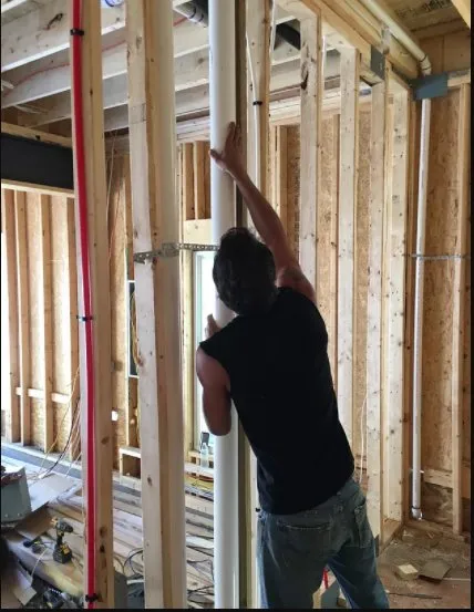 Slide of Ditch Plumbing