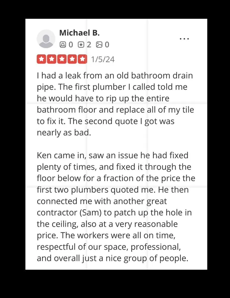 Professional leak detection for homes in Philadelphia, PA by Dixon Plumbing Contractors