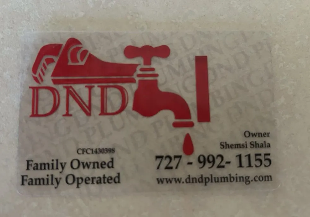 Slide of DND Plumbing