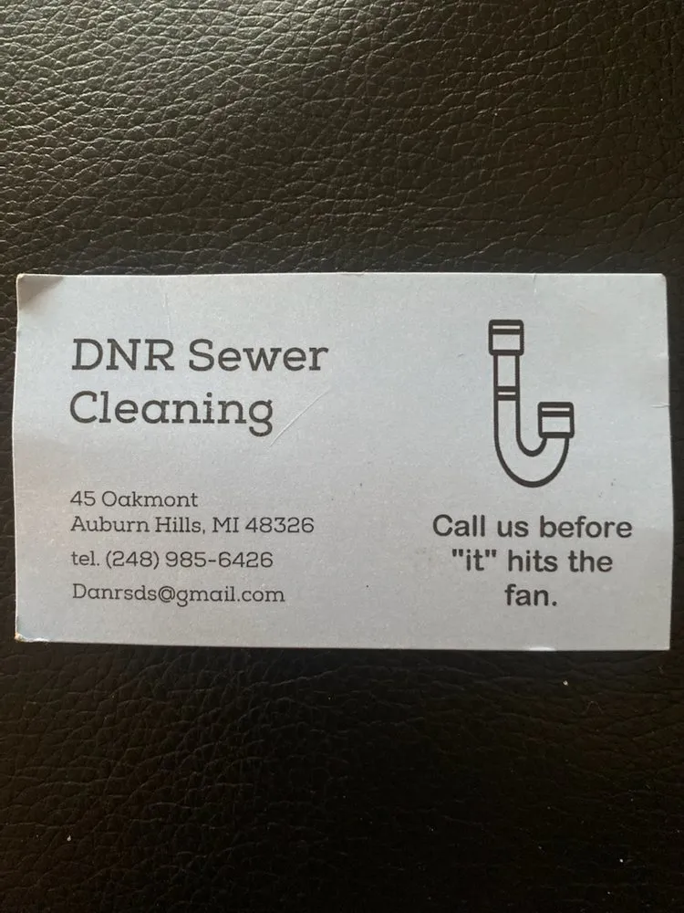 Slide of DNR sewer cleaning