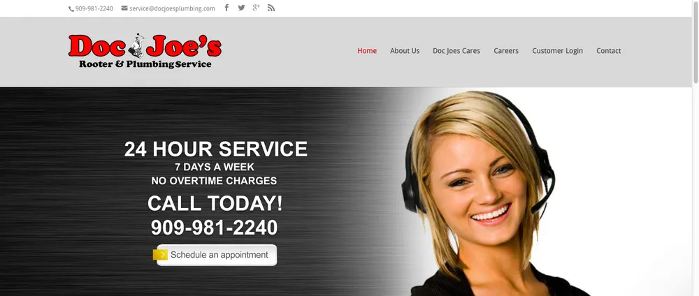 Slide of Doc Joe's Rooter & Plumbing Service