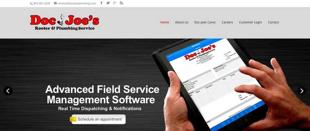 Slide of Doc Joe's Rooter & Plumbing Service