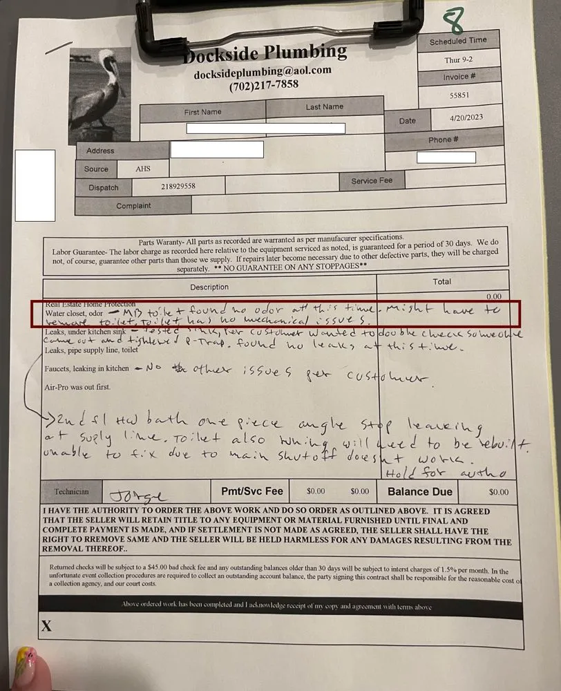 Slide of Dockside Plumbing