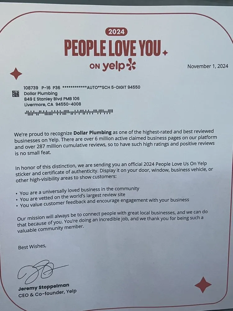 Slide of Dollar Plumbing