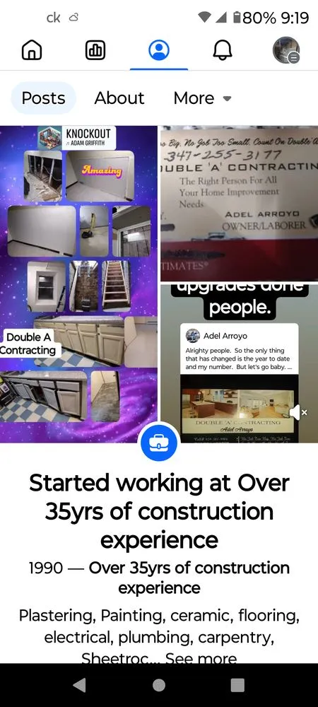 Slide of Double A Contracting