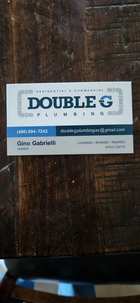 Slide of Double G Plumbing