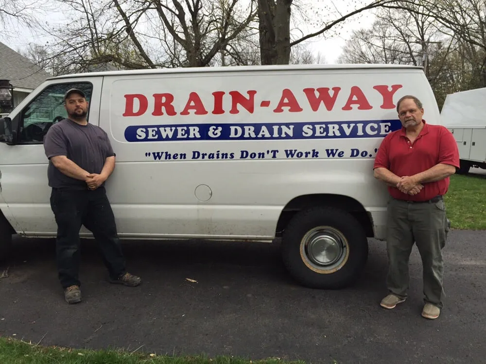 Slide of Drain-Away Sewer & Drain Svc