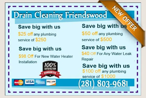 Slide of Drain Cleaning Friendswood TX
