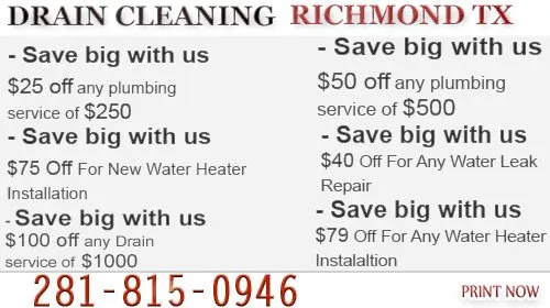 Slide of Drain Cleaning Richmond TX