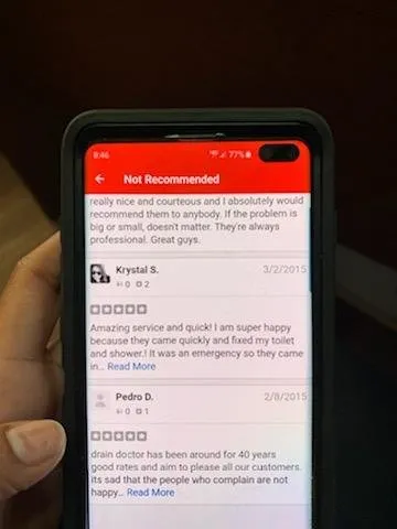 Slide of Drain Doctor