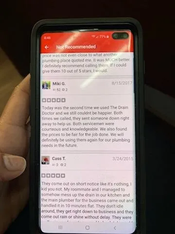 Slide of Drain Doctor