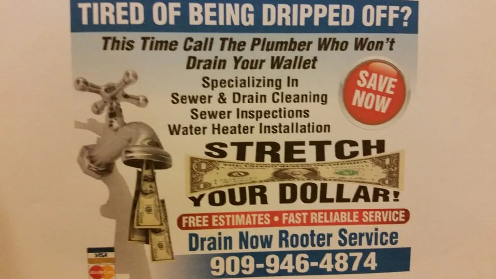 Slide of Drain Now Rooter Service