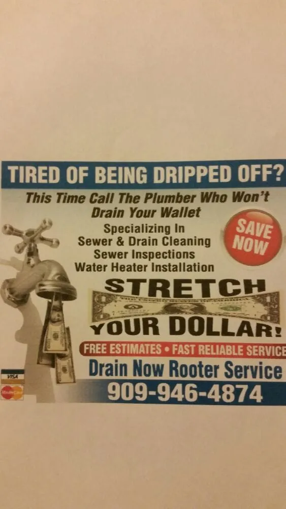 Slide of Drain Now Rooter Service