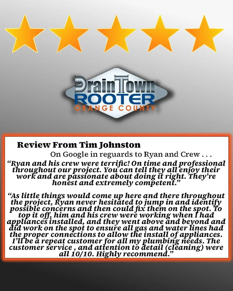 Quality water heater service for homes in Mission Viejo, CA by Drain Town Rooter