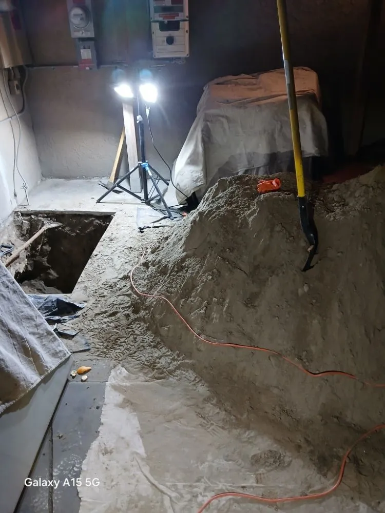 Slide of Drain with Trenchless